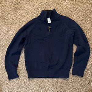 Crewcuts Navy Blue Quarter-Zip Sweater